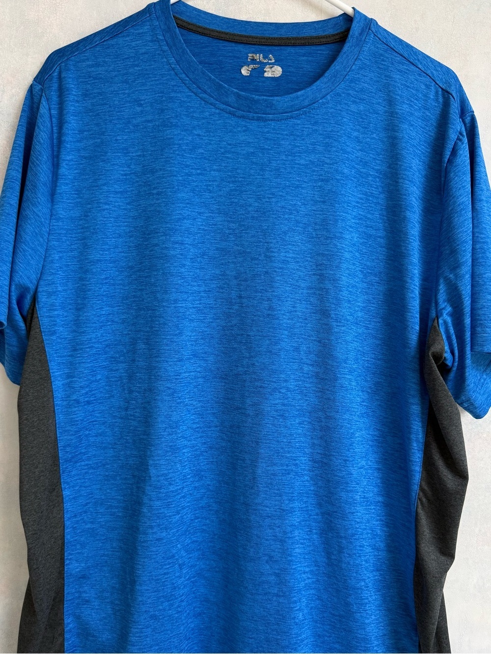 Menβs L Fila Royal Blue with Black Sides ( For a Slim Look) Short Sleeve Tee.